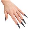 CARNIVAL TOYS Unghie nere lunghe in scatola - accessorio horror per halloween