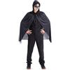 CARNIVAL TOYS Mantello halloween in jersey con stampa scheletro 80 cm