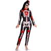 CARNIVAL TOYS Costume tuta scheletro messicano donna t.u. (s/m) in busta con gancio