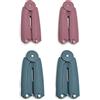 XZSomaloy 4Pcs Appendiabiti Portatili e Pieghevoli in Plastica, Appendiabiti da Viaggio Salvaspazio, Mini Appendiabiti Antiscivolo per Vacanze, Campeggio e Casa