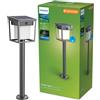 Philips Blaise UltraEfficient Lampada solare piedistallo da esterno, 3000K, 250/20lm, Antracite
