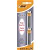 Bic Criterium - Mine per portamine, 0,7 mm, confezione da 2, colore: grigio