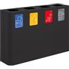Stil Casa Stazione Raccolta Differenziata Stil Casa Pure PU240F-N - 240 lt - Nera