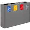Stil Casa Stazione Raccolta Differenziata Stil Casa Pure PU240F-G - 240 lt - Grigia