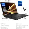 HP, Compaq Notebook HP 250 G9 Intel i7-1255U 12th 15.6" RAM 16Gb M.2 ssd 1256GB windows ric