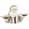 Bizzotto Vassoio 2 Piani Clowne Babbo Natale Beige H 49,1 cm - Alzata Natalizia
