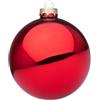 Bizzotto Sfera di Natale Rosso Granata Lucido D 10 cm in Vetro - Decorazione per Albero