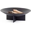 Bizzotto Braciere Nebraska D 73 cm Nero - Braciere da Esterno Natalizio