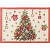 Bizzotto Tovaglietta con Albero di Natale Mabel 48 x 33 Cm Bianco