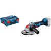 Bosch Professional 18V System Smerigliatrice angolare a batt. GWX 18V-10 con X-LOCK (Ø disco: 125 mm, incl. cuffia di protezione, impugnatura suppl., inserto per L-BOXX, L-BOXX, senza batt./caricab.)