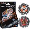 Cartemagic Beyblade X Clamp Crab 9-65S & Crest Leon 4-55A Dual Pack