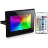 V-TAC FARO LED 50W ULTRASOTTILE MULTICOLORE RGB NERO VT-4952-LED5996
