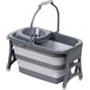DIRT DEVIL Secchio Pieghevole 20 Litri per Mop con Strizzatore Mopper Portatile per Pulizia