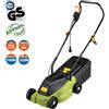 BAKAJI Tagliaerba Elettrico A5099 Motore 1000W Rasaerba Taglio 25/40/55mm Serbatoio 25L