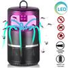BAKAJI Zanzariera Elettrica Aspirante Luce UV LED Anti Zanzare Insetti Batteria USB
