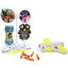 MAMA TOYS Pistola Giocattolo per Bambini con Tiro al Bersaglio Alieni Sonori e 6 Dardi