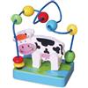 VIGA Labirinto con Perline Animali Mucca Giocattolo Prima Infanzia Bambini in Legno