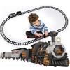 BAKAJI Pista Trenino Giocattolo Bambini Treno Locomotiva Luce Suoni Pista 3in1 Natalizi