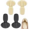 zoerbufan Confezione da 4 Inserti per Tallone, Riutilizzabili, Autoadesivi per Scarpe Sportive, Antiscivolo per Scarpe Troppo Grandi, Cuscinetti per Piedi per Donne e Uomini, Anti Vesciche(Marrone e Nero)