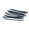 Black Star Elastici con Gancio Silicone Neri 12pz