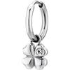 Brosway Orecchino Singolo Donna in Acciaio e Cristalli con Simbolo Quadrifoglio | Collezione Chakra - BHKE133