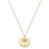 Jenosy Collana Donna Fiori di Nascita Oro 18K Collana Pendente Ipoallergenica Gioiello Moda Compleanno Regalo per Donne Ragazze