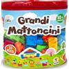 Teorema Giocattoli Teorema, GOGO Grandi Mattoncini per Bambini 18+ Mesi - Set 55 Pezzi Colorati con Mattoncini Grandi ad Incastro, Personaggi e Accessori - Gioco Costruzioni Creativo per Bambini Prima Infanzia