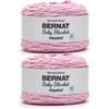 Bernat Baby Blanket Dappled Rosie Yarn - 2 confezioni da 300 g/100% poliestere - #6 Super Bulky - 200 metri - per maglia/uncinetto