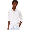 Tommy Hilfiger Long Sleeve Casual Linen Button Down Shirts in Regular Fit Camicie Casual a Maniche Lunghe in Lino con Bottoni in vestibilità Regolare Uomo (Pacco da 1)