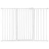 Safetots Cancelletto di Sicurezza Extra Alto in Metallo con Chiusura a Pressione, 133,2cm - 140,8cm, Bianco, 104cm di Altezza, Cancelletto per Scale Extra Alto, Cancelletto per Bambini Alto