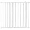 Safetots Cancelletto di Sicurezza Extra Alto in Metallo con Chiusura a Pressione, 107,4cm - 115cm, Bianco, 104cm di Altezza, Cancelletto per Scale Extra Alto, Cancelletto per Bambini Alto