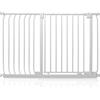 Safetots Cancelletto di Sicurezza Elite, 116cm - 125cm, Bianco Opaco, Cancelletto di Sicurezza a Pressione per Scale, Cancelletto per Bambini per Porte, Barriera di Sicurezza, Installazione Facile