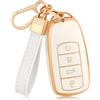 OFF WE GO Guscio Chiave Auto per Chery Jaecoo 7 8 9 J7 J8 J9 OMODA 5 C5 9 | Cover Custodia Chiave per Tiggo 8 7 9 Pro Arrizo 5, Elegante portachiavi incluso. Segnale non bloccato, aderenza 1:1.