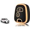 TOOMUME Cover Chiave Auto per Peugeot 107 206 Citroen C1 C2 C3 Toyota Aygo | Silicone Morbido, Antiurto, Anticaduta, Antigraffio, Custodia Protettiva Chiave per Xsara Picasso Berlingo 207 Partner Yaris