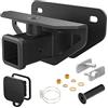 Nilight Kit di traino e copertura per gancio di traino posteriore da 5,1 cm, classe 3, adatto per Dodge Ram 1500 e 2003-2013 Ram 2500/3500, Combo rimorchio (copertura del gancio inclusa)