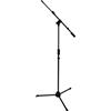 QUIK LOK - A/304 BK, ASTA MICROFONICA con giraffa telescopica e base IN‑SYNC