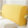Chickwin Copertura per Testiera Letto, Jacquard Copertura Testiera Letto Antipolvere Universale Copri Testata Elastica Morbido Letto Singolo Matrimoniale Una Piazza e Mezza (Giallo,180cm)