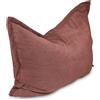 chilly pilley L XL XXL Sacchetto Di Fagioli Cuscino Da Pavimento In Velluto A Coste Cuscino Di Fagioli Sacco Di Polistirolo Imbottitura Gigante Materiale 100x155 Rosa Scuro