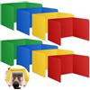DAZZTIME 8 Pezzi Divisore da Scrivania,Divisorio da Tavolo,Divisori da Scrivania for La Privacy Dell'ufficio,deflettore divisorio Pieghevole Multiuso,43x35.5x34.2cm,per Scuola, Ufficio, Bibliotec