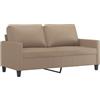 vidaXL Divano a 2 Posti Cappuccino 140 cm in Similpelle