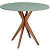 RAGABA JUBI Tavolo da pranzo rotondo 80 cm rovere verde
