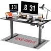 WALKINGDESK Piano intero Scrivania regolabile in altezza, elettrica 140 x 70 cm Scrivania per computer con 4 funzioni di memoria, scrivania sit-stand con piano monoblocco, Nera