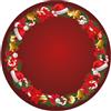 emmevi Tappeto sotto Albero Natale Rotondo 100 Cm Addobbi Decoro Ingresso Natalizio Base Regali Dis_C