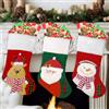 Generisch Calza Befana Vuota Grande, Shyllin 45CM Calze Natalizie da Appendere, Set di 3 Calze Natale da Appendere, per Albero di Natale, Calzini Regalo, Decorazioni Natalizie, Camino, Muro, Scale(Rosso)