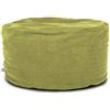 ARKETICOM Soft Chill Pouf Sacco Poggiapiedi Morbido Rotondo Sfoderabile Puff da Salotto 65x42 Verde Lime