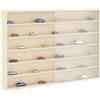 vidaXL Vetrina a muro Beige 80 x 8,5 x 54 cm Legno compensato