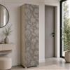 Yellowshop - Armadio Colonna Multiuso Salvaspazio con 7 Ripiani regolabili - Mobile Alto a 1 Anta per Cucina, Bagno, Ingresso o Lavanderia - Made in Italy diversi colori (Olmo/Fiore)