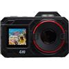LICAEVEY Action Camera 4K con Doppio Schermo per Viaggi Sportivi | Action Camera IP68 Resistente All'acqua con POV 65,6FT per Sport Subacquei, Action Cam a Doppio Schermo con Messa a Fuoco