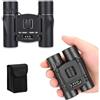 Yorenise Binocolo Compatto 8x21 BAK4 FMC, Mini Binocolo Pieghevole Portatile e Leggero con Borsa Trasporto, Visione Nitida in Scarsa Luce per Adulti, Viaggi, Concerti, Birdwatching, Escursioni, Teatro e Sport