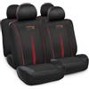 Red Bull Racing Red Bull Set coprisedili 10 pezzi Powerbar nero/rosso per l'auto, comodi, resistenti, veloci e facili da montare